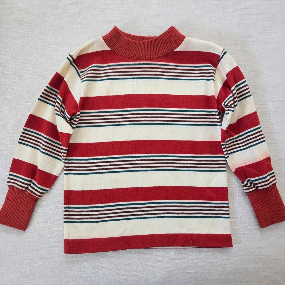 Vintage Healthtex Rust Striped Long Sleeve 3t